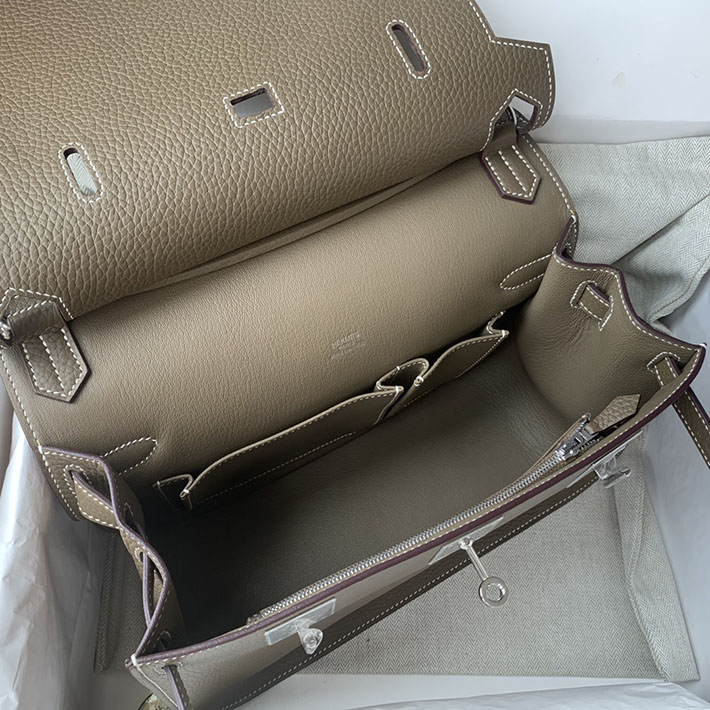 エルメス ジプシエールの通販 HERMES ジプシエール 28cm エトゥープ トリヨンクレマンス シルバー金具 H061784CK18 エルメス ジプシエール メンズ - 画像 (3)