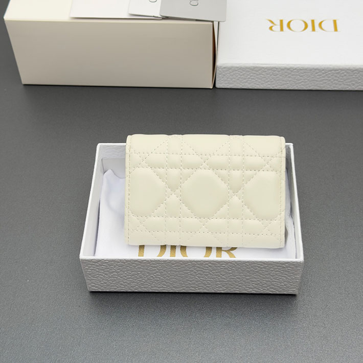 最高級ディオールスーパーコピー Dior Lady Dior Glycine ウォレット ラテホワイト & ブラック S2607PUQC_M06E レディース ディオール 財布 - 画像 (9)