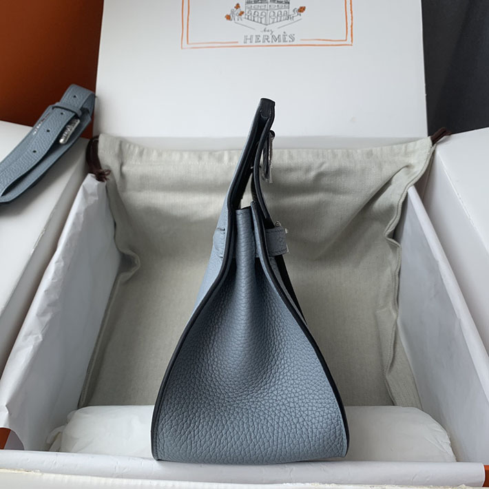 エルメス ジプシエールの通販 HERMES ジプシエール 28cm ブルーラン トリヨンクレマンス シルバー金具 H061784CKJ7 エルメス メンズ ショルダーバッグ - 画像 (5)