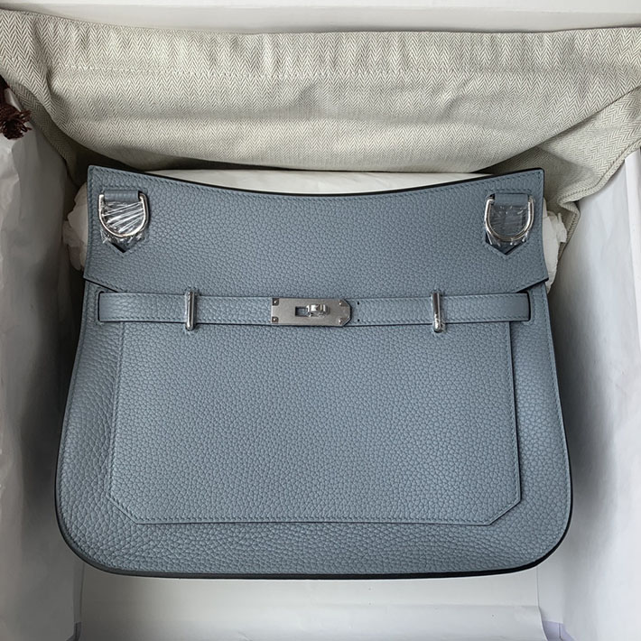 エルメス ジプシエールの通販 HERMES ジプシエール 28cm ブルーラン トリヨンクレマンス シルバー金具 H061784CKJ7 エルメス メンズ ショルダーバッグ - 画像 (4)