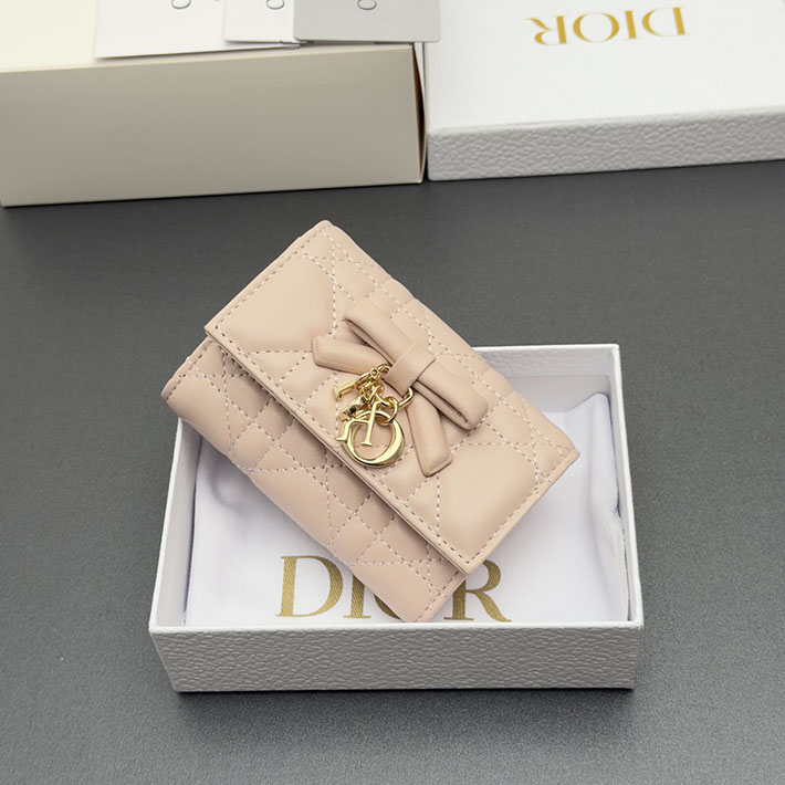 最高級ディオールスーパーコピー Dior Lady Dior Glycine ウォレット ピンクベージュ S2607PUQC_M51U ディオール 財布 ピンク - 画像 (8)