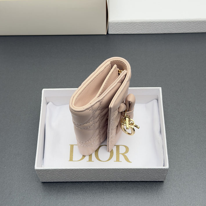 最高級ディオールスーパーコピー Dior Lady Dior Glycine ウォレット ピンクベージュ S2607PUQC_M51U ディオール 財布 ピンク - 画像 (7)