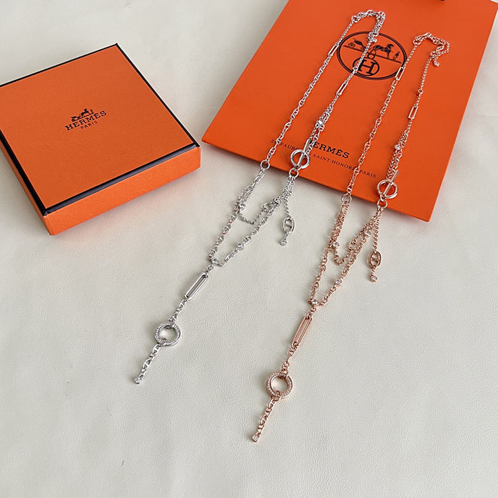 最高級エルメススーパーコピー HERMES ネックレス シェーヌ・ダンクル・カオス ピンクゴールド H222209B00ST シェーヌダンクル ネックレス 芸能人 - 画像 (3)