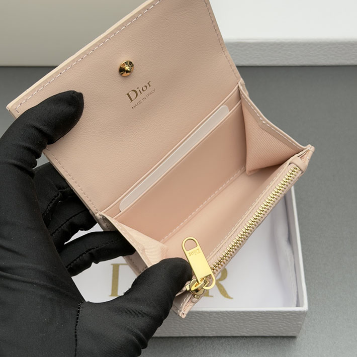 最高級ディオールスーパーコピー Dior Lady Dior Glycine ウォレット ピンクベージュ S2607PUQC_M51U ディオール 財布 ピンク - 画像 (3)