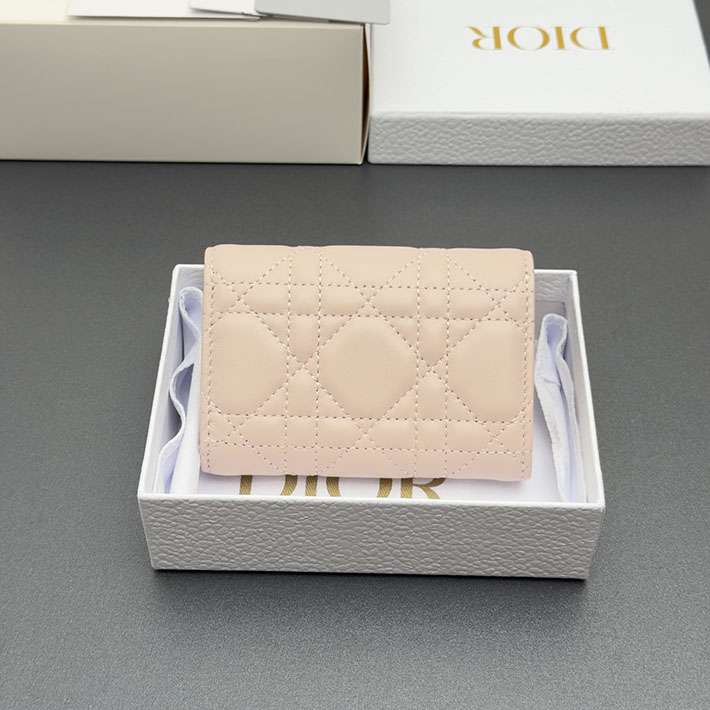 最高級ディオールスーパーコピー Dior Lady Dior Glycine ウォレット ピンク & ラテホワイト S2607PUQC_M19I ディオール 財布 公式 - 画像 (9)