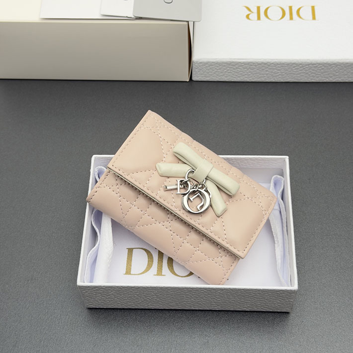 最高級ディオールスーパーコピー Dior Lady Dior Glycine ウォレット ピンク & ラテホワイト S2607PUQC_M19I ディオール 財布 公式 - 画像 (8)