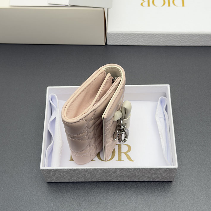 最高級ディオールスーパーコピー Dior Lady Dior Glycine ウォレット ピンク & ラテホワイト S2607PUQC_M19I ディオール 財布 公式 - 画像 (7)