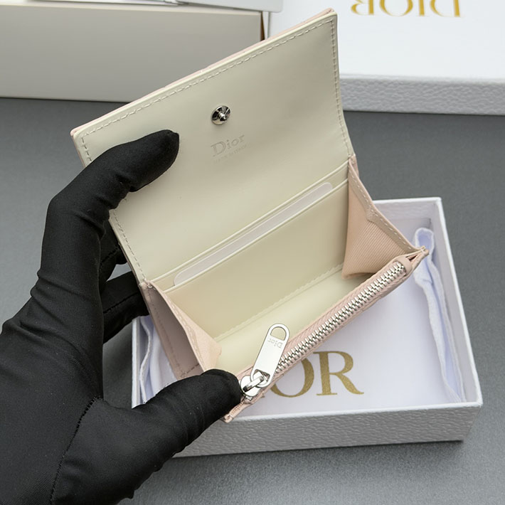 最高級ディオールスーパーコピー Dior Lady Dior Glycine ウォレット ピンク & ラテホワイト S2607PUQC_M19I ディオール 財布 公式 - 画像 (3)