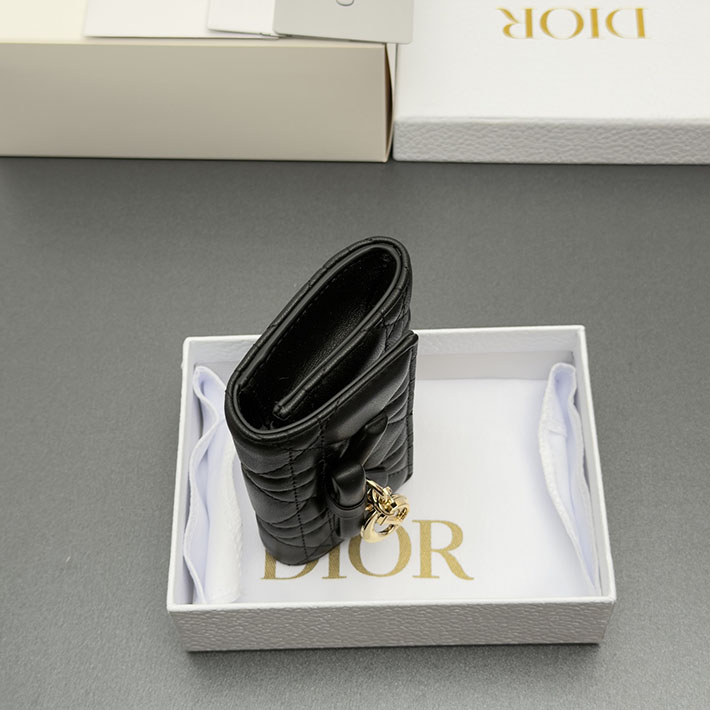 最高級ディオールスーパーコピー Dior Lady Dior Glycine ウォレット ブラック S2607PUQC_M900 ディオール 財布 アウトレット - 画像 (7)