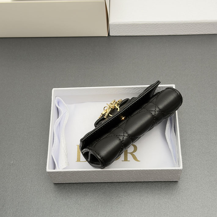最高級ディオールスーパーコピー Dior Lady Dior Glycine ウォレット ブラック S2607PUQC_M900 ディオール 財布 アウトレット - 画像 (6)