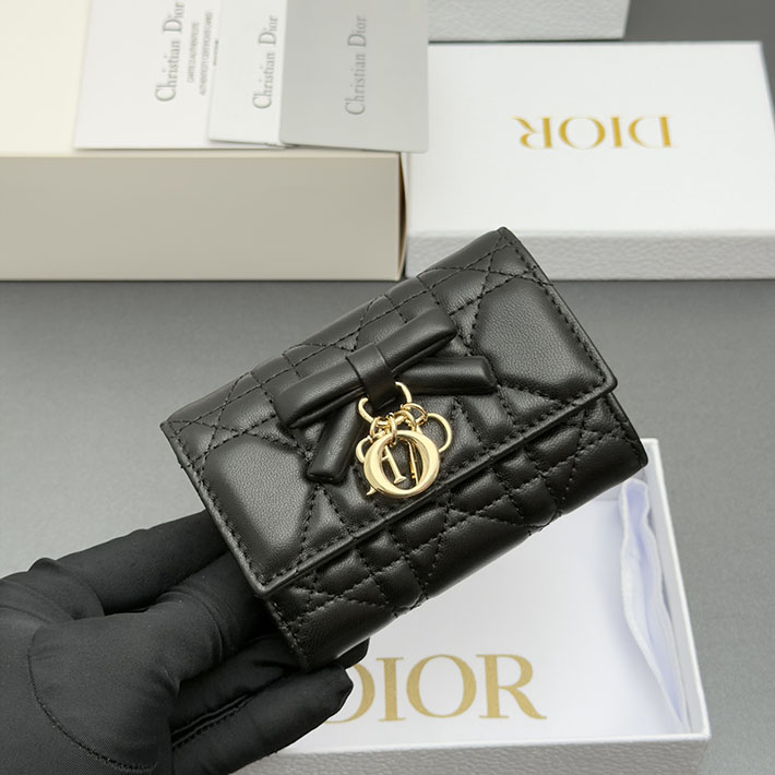 最高級ディオールスーパーコピー Dior Lady Dior Glycine ウォレット ブラック S2607PUQC_M900 ディオール 財布 アウトレット - 画像 (5)