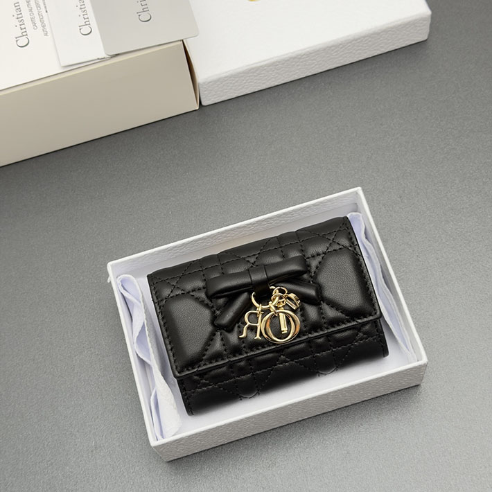 最高級ディオールスーパーコピー Dior Lady Dior Glycine ウォレット ブラック S2607PUQC_M900 ディオール 財布 アウトレット - 画像 (2)