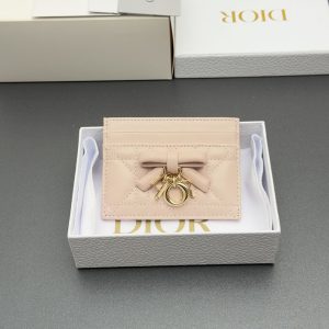 dior カードケース ピンク