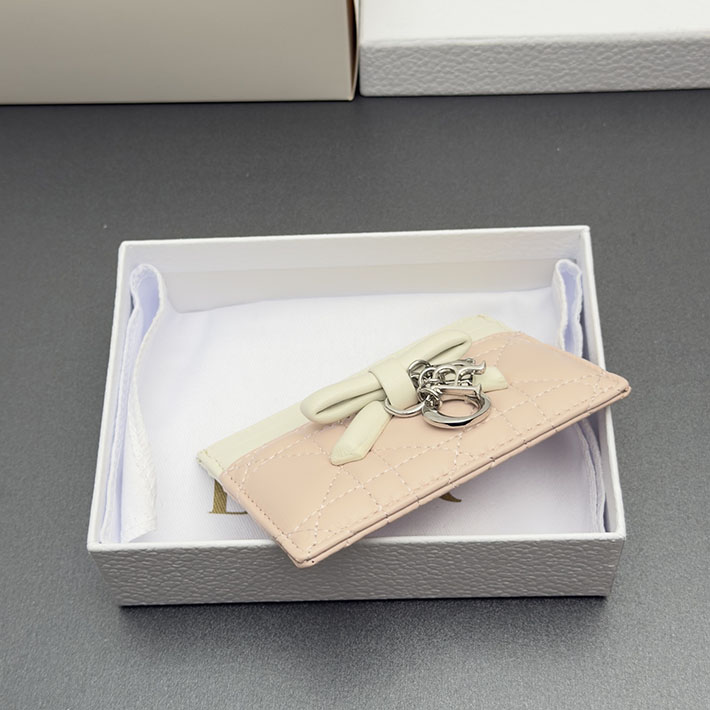 最高級ディオールスーパーコピー Dior Lady Dior Freesia カードホルダー ラテ/パウダーピンク S2604OUQC_M413 dior カードケース レディース - 画像 (5)