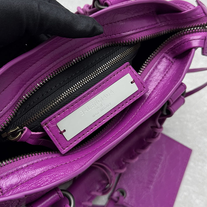 バレンシアガ バッグ 人気 レディース BALENCIAGA Le City バッグ ミニ アザレ 8657632ACFH5331 バレンシアガ ミニバッグ ショルダー - 画像 (4)