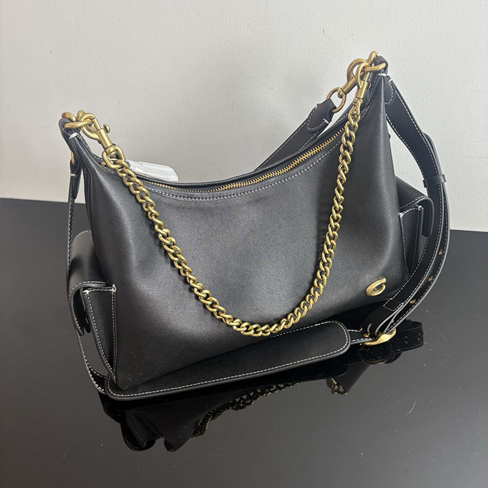 コーチ バッグ アウトレット COACH ジュリエットショルダーバッグ25・キルティング ブラック CDZ65 B4/BK コーチ バッグ 斜 めがけ 人気 - 画像 (6)