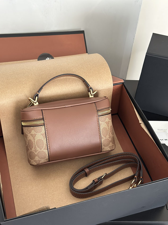 コーチ バッグ アウトレット COACH レイナー クロスボディ バッグ 18・シグネチャー キャンバス ブラス/タン キャラメル 2633396 コーチ クロスボディ レディース - 画像 (8)