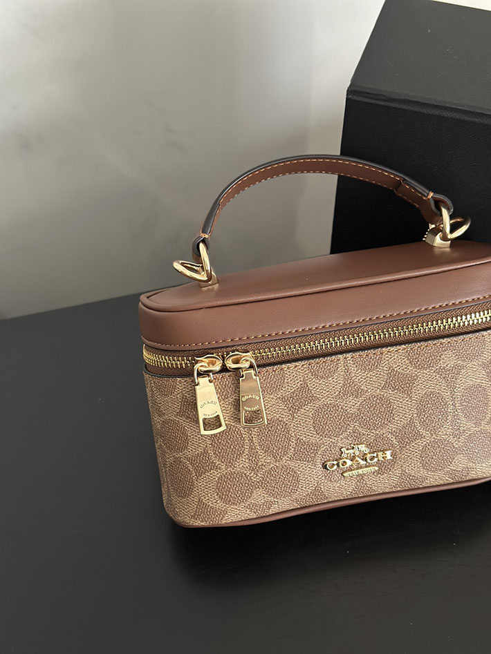 コーチ バッグ アウトレット COACH レイナー クロスボディ バッグ 18・シグネチャー キャンバス ブラス/タン キャラメル 2633396 コーチ クロスボディ レディース - 画像 (7)