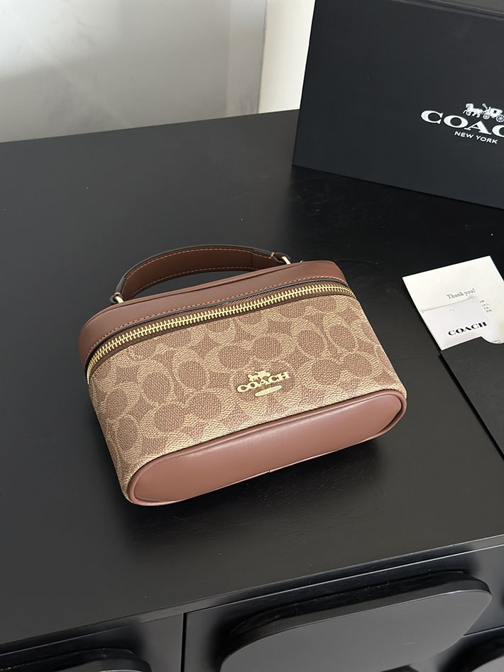 コーチ バッグ アウトレット COACH レイナー クロスボディ バッグ 18・シグネチャー キャンバス ブラス/タン キャラメル 2633396 コーチ クロスボディ レディース - 画像 (6)