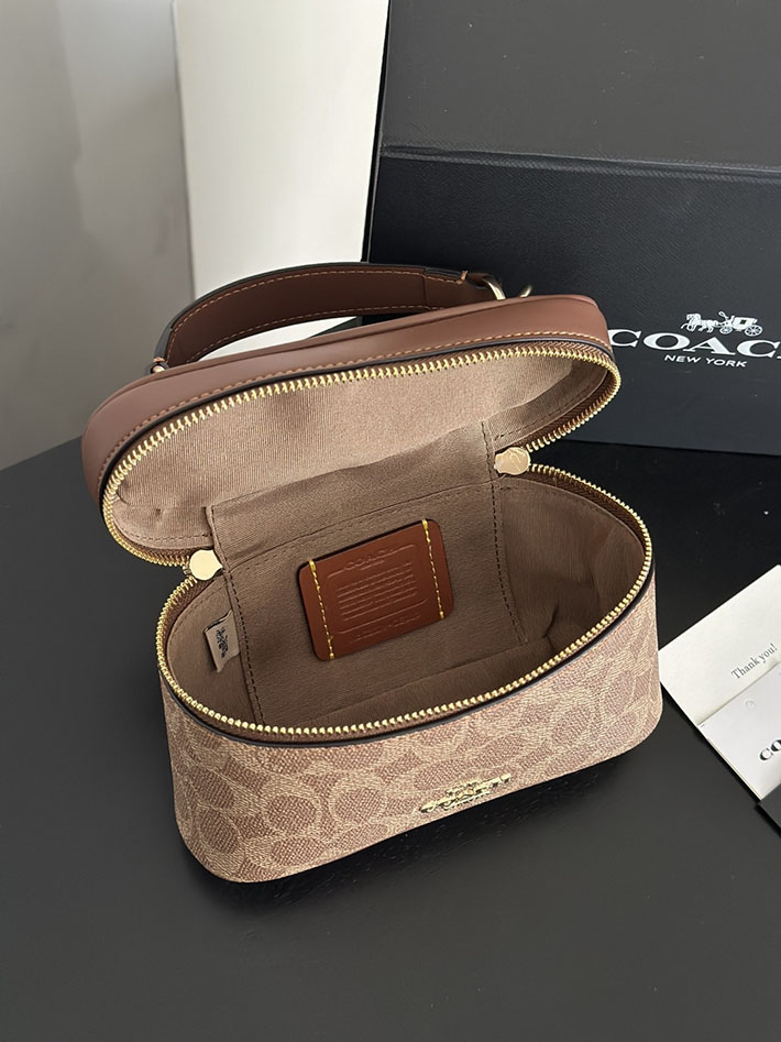 コーチ バッグ アウトレット COACH レイナー クロスボディ バッグ 18・シグネチャー キャンバス ブラス/タン キャラメル 2633396 コーチ クロスボディ レディース - 画像 (2)