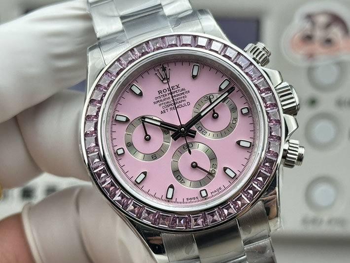 最高級ロレックススーパーコピー ROLEX コスモグラフ デイトナ ダイヤモンド ピンク セラミック 2632414 ロレックス ピンク ダイヤ - 画像 (7)