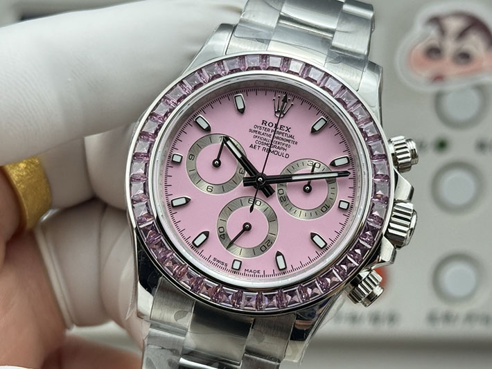 最高級ロレックススーパーコピー ROLEX コスモグラフ デイトナ ダイヤモンド ピンク セラミック 2632414 ロレックス ピンク ダイヤ - 画像 (6)