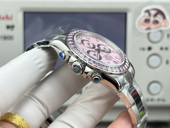 最高級ロレックススーパーコピー ROLEX コスモグラフ デイトナ ダイヤモンド ピンク セラミック 2632414 ロレックス ピンク ダイヤ - 画像 (4)