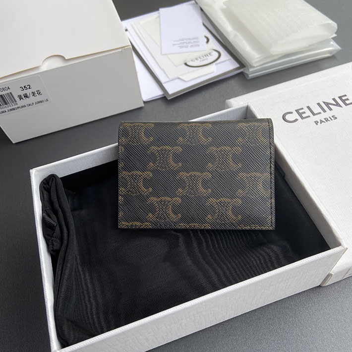 最高級セリーヌスーパーコピー CELINE バイフォールド トリオンフ カードホルダー タン 10P352CQH.04LU セリーヌ 財布 カードケース - 画像 (9)