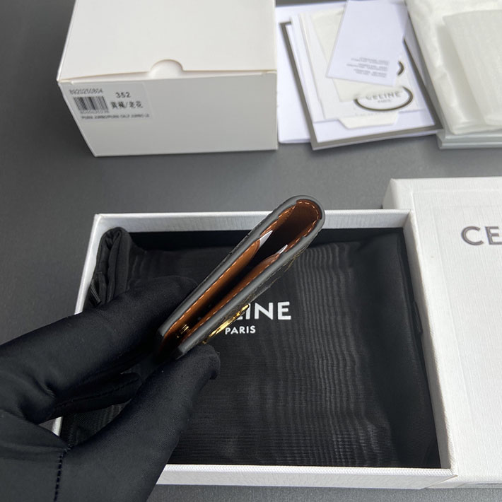 最高級セリーヌスーパーコピー CELINE バイフォールド トリオンフ カードホルダー タン 10P352CQH.04LU セリーヌ 財布 カードケース - 画像 (7)