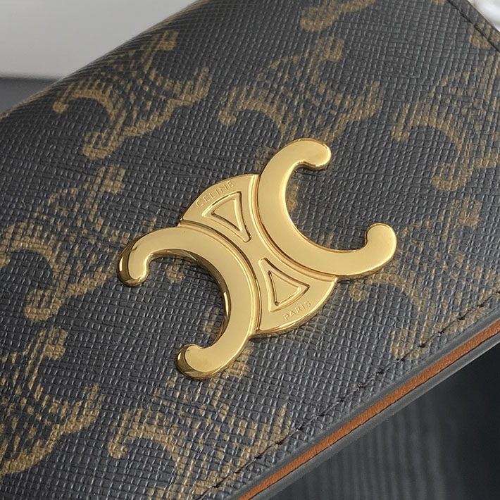 最高級セリーヌスーパーコピー CELINE バイフォールド トリオンフ カードホルダー タン 10P352CQH.04LU セリーヌ 財布 カードケース - 画像 (5)
