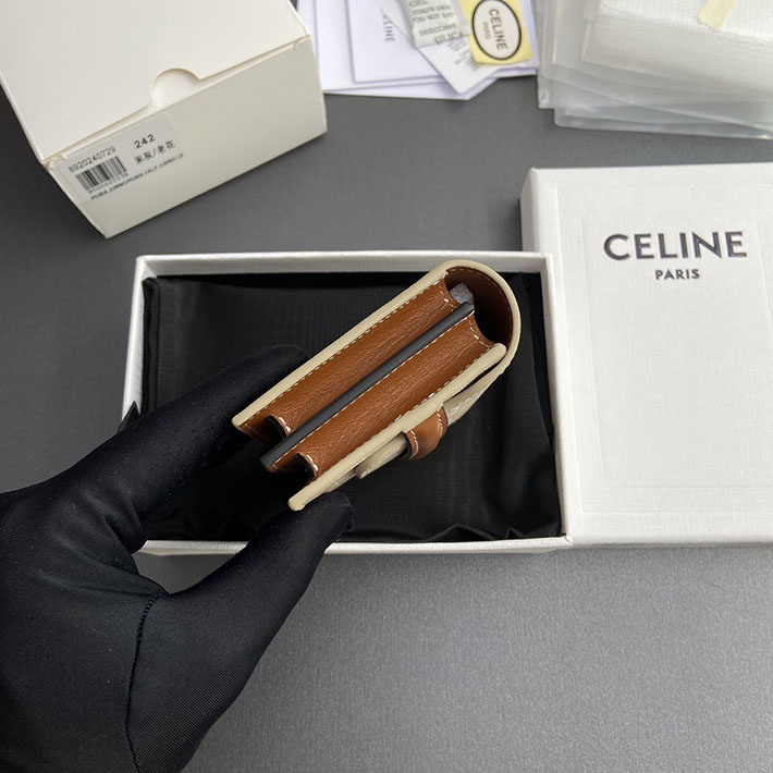 最高級セリーヌスーパーコピー CELINE 10E242BZ9 カードケース ビジネスカードホルダー トリオンフ キャンバス 2633419 セリーヌ カードケース 財布代わり - 画像 (7)