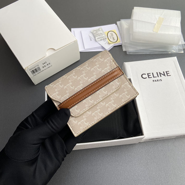 最高級セリーヌスーパーコピー CELINE 10E242BZ9 カードケース ビジネスカードホルダー トリオンフ キャンバス 2633419 セリーヌ カードケース 財布代わり - 画像 (6)