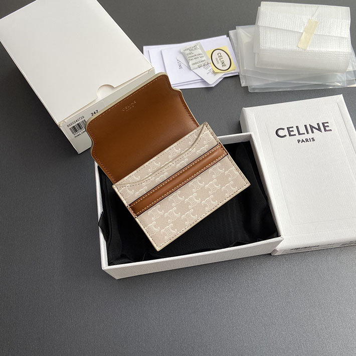 最高級セリーヌスーパーコピー CELINE 10E242BZ9 カードケース ビジネスカードホルダー トリオンフ キャンバス 2633419 セリーヌ カードケース 財布代わり - 画像 (5)