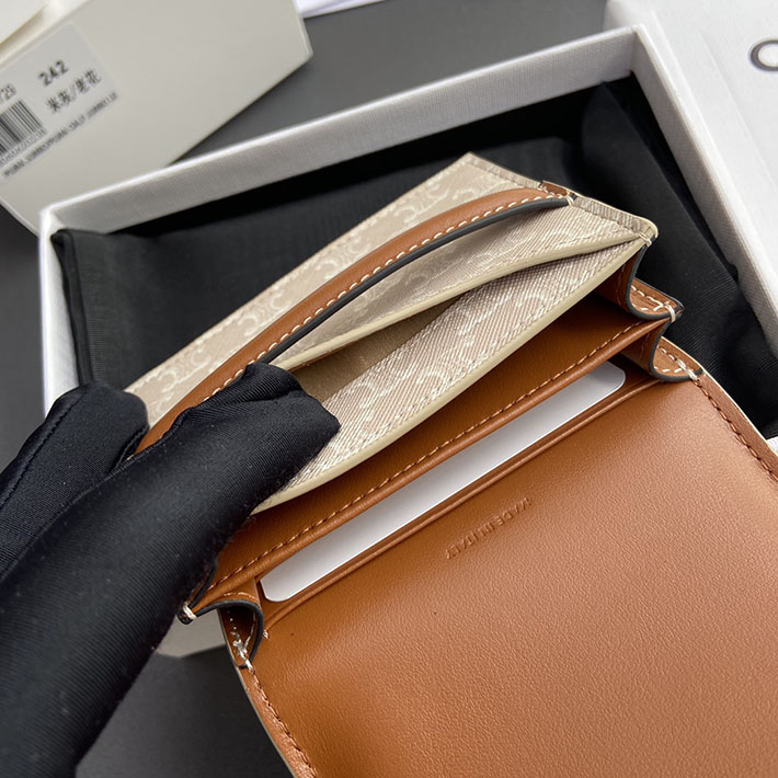最高級セリーヌスーパーコピー CELINE 10E242BZ9 カードケース ビジネスカードホルダー トリオンフ キャンバス 2633419 セリーヌ カードケース 財布代わり - 画像 (3)