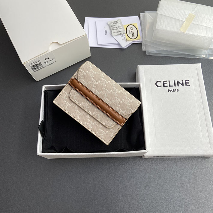 最高級セリーヌスーパーコピー CELINE 10E242BZ9 カードケース ビジネスカードホルダー トリオンフ キャンバス 2633419 セリーヌ カードケース 財布代わり - 画像 (2)