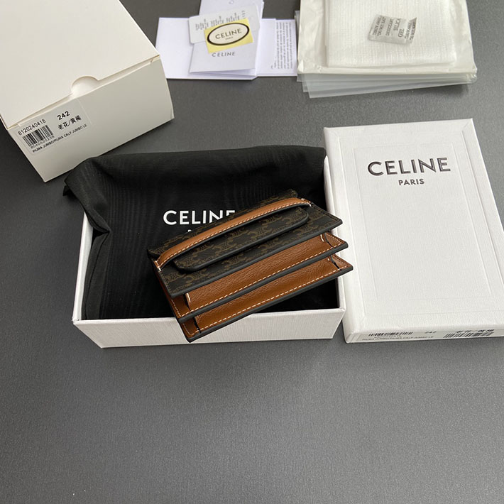 最高級セリーヌスーパーコピー CELINE カードケース ビジネスカードホルダー トリオンフ キャンバス タン 10E242BZ9.04LU セリーヌ カードケース アウトレット - 画像 (8)