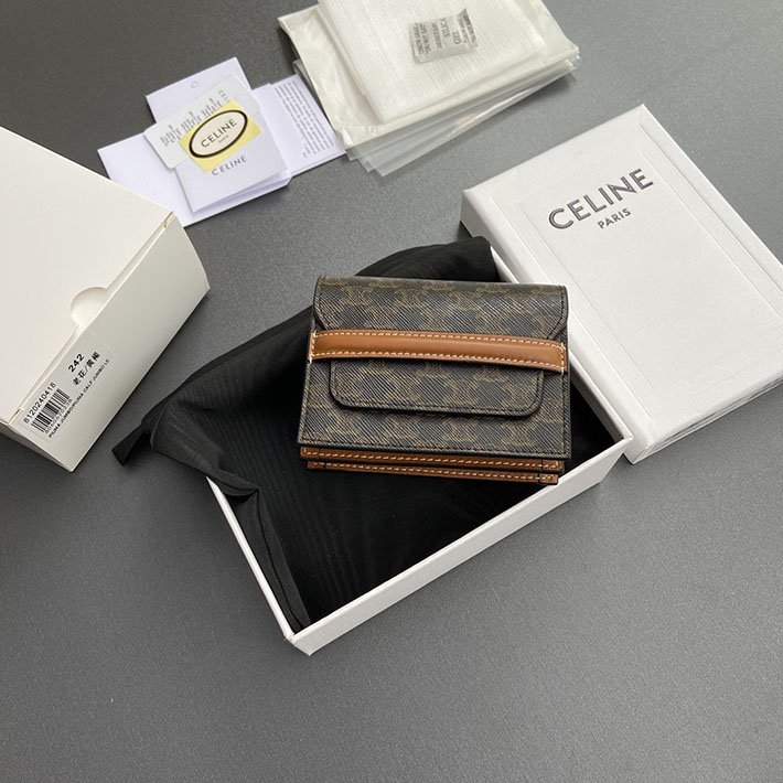 最高級セリーヌスーパーコピー CELINE カードケース ビジネスカードホルダー トリオンフ キャンバス タン 10E242BZ9.04LU セリーヌ カードケース アウトレット - 画像 (6)