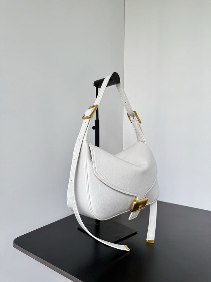 バレンシアガ バッグ 人気 レディース BALENCIAGA Clicca ショルダーバッグ ミディアム ホワイト 8686722ACLM9181 バレンシアガ バッグ アウトレット - 画像 (9)