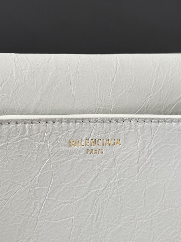 バレンシアガ バッグ 人気 レディース BALENCIAGA Clicca ショルダーバッグ ミディアム ホワイト 8686722ACLM9181 バレンシアガ バッグ アウトレット - 画像 (6)