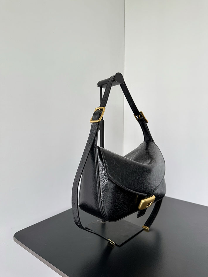 バレンシアガ バッグ 人気 レディース BALENCIAGA Clicca ショルダーバッグ ミディアム ブラック 8686722ACLM1000 バレンシアガ バッグ ショルダー - 画像 (9)
