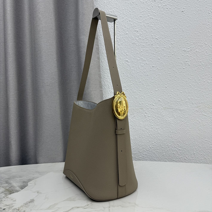 最高級ディオールスーパーコピー Dior Médaillon バケットバッグ ミディアム グレー M1532QUQW_M98H ディオール バッグ コピー - 画像 (8)