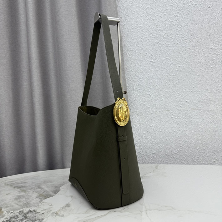 最高級ディオールスーパーコピー Dior Médaillon バケットバッグ ミディアム カーキ M1532QUQW_M98H ディオール バッグ ショルダー - 画像 (8)