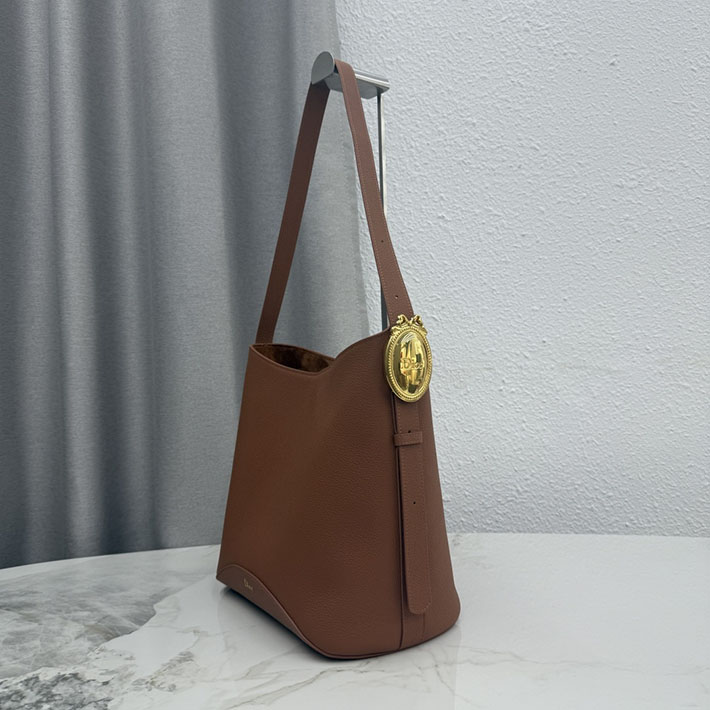 最高級ディオールスーパーコピー Dior Médaillon バケットバッグ ミディアム ブラウン M1532QUQW_M53U ディオール バッグ レディース - 画像 (8)