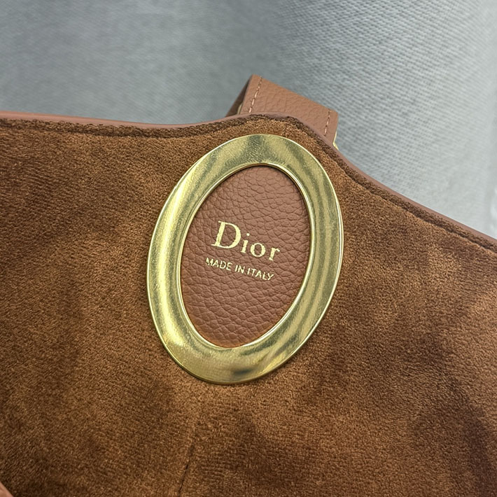 最高級ディオールスーパーコピー Dior Médaillon バケットバッグ ミディアム ブラウン M1532QUQW_M53U ディオール バッグ レディース - 画像 (2)