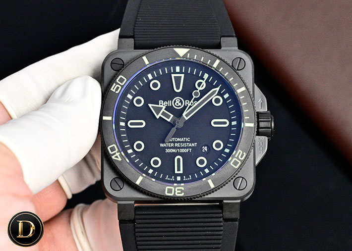 最高級ベル&ロススーパーコピー Bell&Ross BR 03 ダイバー ブラック マット セラミック BR03A-D-BL-CE/SRB ベルロス 新作 2026 - 画像 (9)