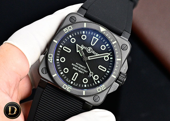 最高級ベル&ロススーパーコピー Bell&Ross BR 03 ダイバー ブラック マット セラミック BR03A-D-BL-CE/SRB ベルロス 新作 2026 - 画像 (7)