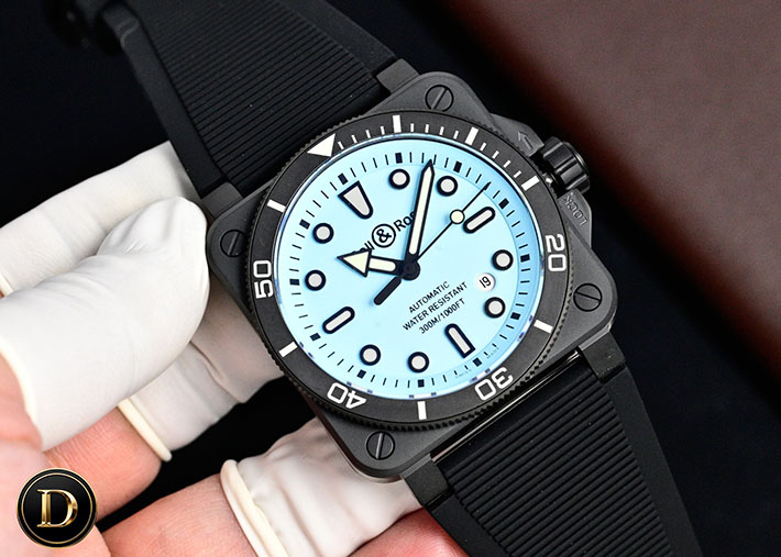 最高級ベル&ロススーパーコピー Bell&Ross BR 03 ダイバー ブラック マット セラミック BR03A-D-BL-CE/SRB ベルロス 新作 2026 - 画像 (6)