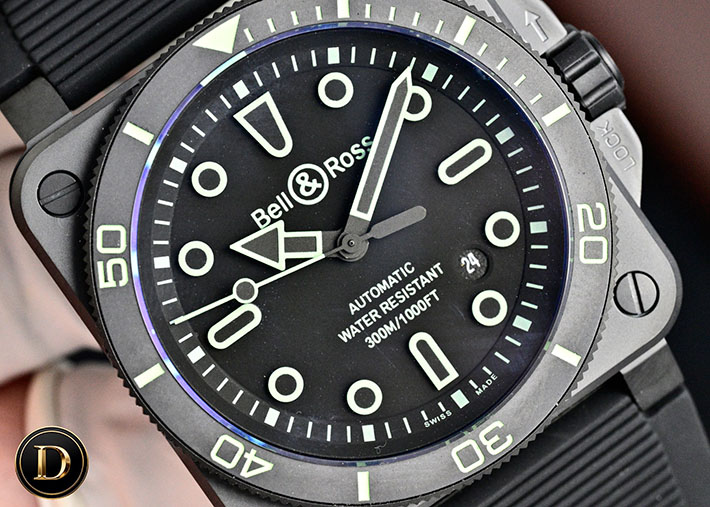 最高級ベル&ロススーパーコピー Bell&Ross BR 03 ダイバー ブラック マット セラミック BR03A-D-BL-CE/SRB ベルロス 新作 2026 - 画像 (5)