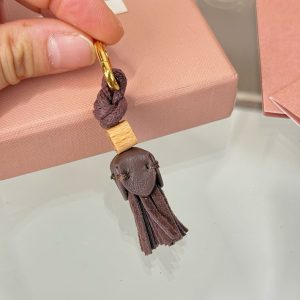 Miumiu レザー キーリング