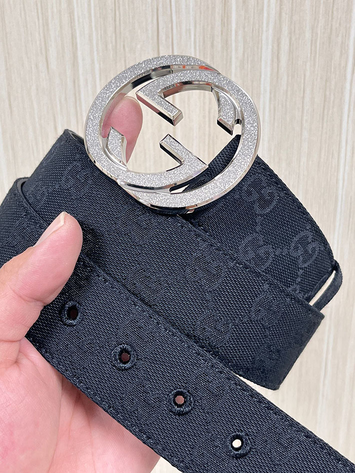 グッチ直営アウトレット店 Gucci インターロッキングG バックル付き ベルト 2026年春夏 新作 2632505 グッチ ベルト メンズ アウトレット - 画像 (6)